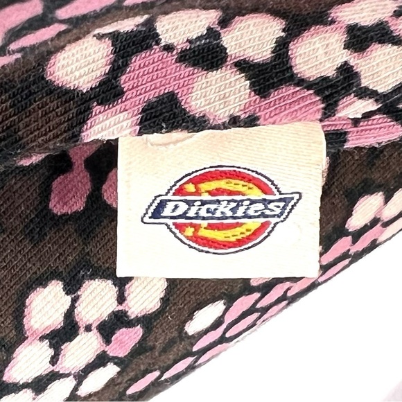 Dickies Camden Long Sleeve Crop Top Size Medium Pink Brown Snake Print New NWT - Picture 5 of 11